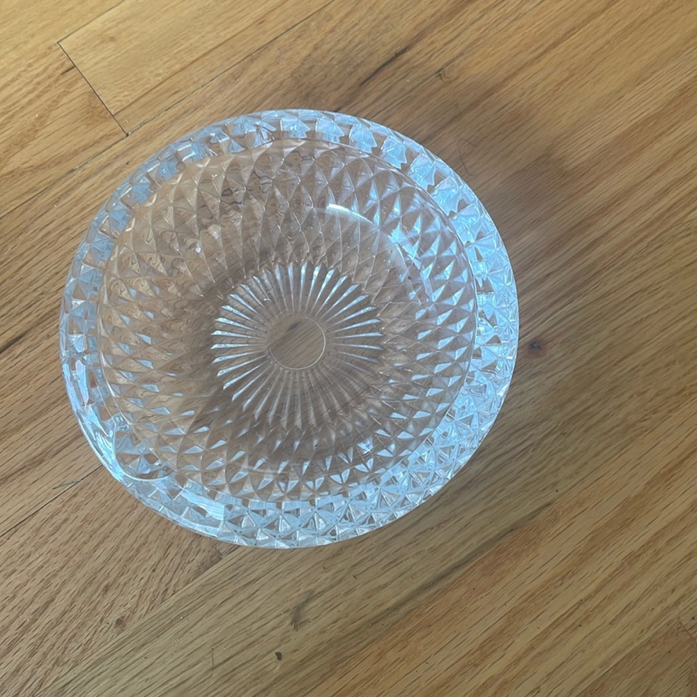 Crystal vintage ashtray